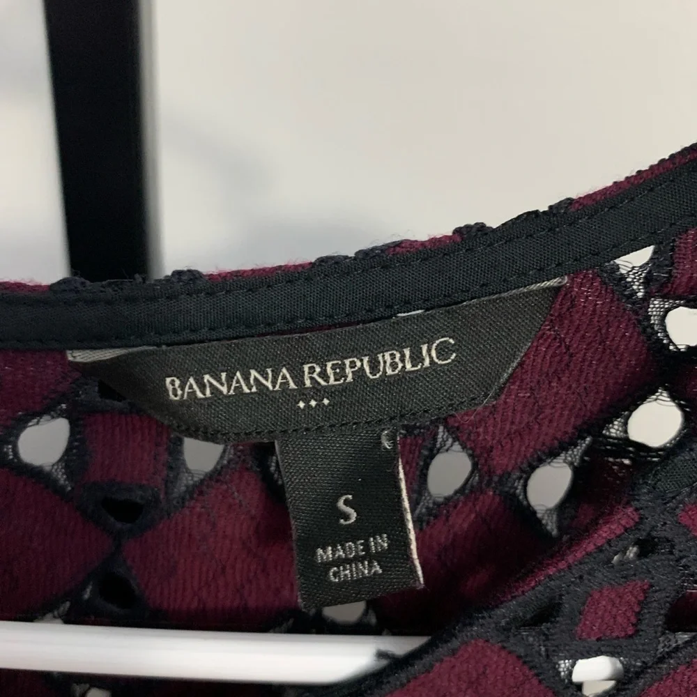 Banana Republic Lace Cutout Blouse